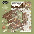 3D DIY scene stickers Magic Cabinet series with PET transparent sheets for scrapbooking - Simno 4.0 Magic Cabinet