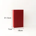 Sacchetto regalo medio rosso natale per bambini misura 31,5 per 18 per 7 centimetri - Medio / Rosso Natale