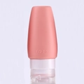 Flacone da viaggio in silicone rosa da 60 ml per articoli da toeletta e cosmetici - Tipo Birillo da Bowling 60ml / Rosa