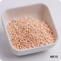 3mm creamy apricot glass seed beads in a white bowl, DIY jewelry making accessory KK13 - KK13 Apricot
