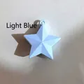 Star-shaped balloon weight in light blue plastic for party and holiday decorations - Light Blue Zircon