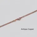 DIY handmade antique copper necklace chain with lobster clasp for jewelry making - Antique Red Copper