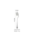 304 stainless steel cake fork with hammered texture finish and silver metallic luster - Cake Toppers