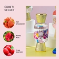 Secret candy-shaped perfume spray in gold hourglass bottle with strawberry and rose notes - CD017 SECRET/200ml