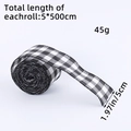 Nastro di juta a quadri neri e bianchi largo 5 cm per confezioni regalo natalizie fai da te - 5 Metri / Scacchi Bianco Nero