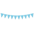 Blau-weiß karierte Wimpelkette für Oktoberfest-Partydekoration und Veranstaltungen - Papier / Dreieckswimpel (J-0234-1)