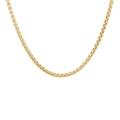 Elegant 18K gold-plated box chain necklace with smooth metallic finish in minimalist style - Gold