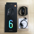 M6 Smart Band 6 fitness tracker set in black including charger and user manual - Magnetic Style (Hryfine) / Black