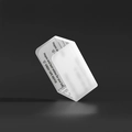 White translucent L-shape silicone corner protector with baby safety message and MD930 model - Sill Protector-Translucent