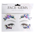 Iridescent multicolor crystal face gems stickers for creative eye and forehead makeup - FG4009 Iridescent Gem Style