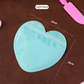 Light blue heart-shaped resealable jewelry gift bag measuring 10x10cm for treats - 10*10CM / Light Blue