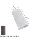 Irregular wavy column silicone mold for DIY candles with 12cm height dimensions - Vertical Cylindrical Stripes