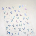 Adesivi per unghie a farfalla laser olografici con glitter blu-viola e motivo M-870 - M-870 Glitter Laser
