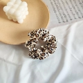 Eleganter Haargummi aus 100% Maulbeerseide mit schickem Leopardenmuster für Damen - Kleiner Leopardenmuster 3.5cm