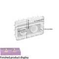 Moule rectangulaire en silicone pour bougeoirs doubles et projets de bricolage époxy - Base Rectangulaire Avec Double Fente