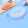 Silikonform mit Blumenrand für Schokolade und Fondant mit Hortensien-Design Werkzeug - Ovaler Hortensien-Stil(2)