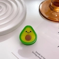 Süße Avocado Haarspange aus Acetat mit Smiley-Gesicht für Damenfrisuren - Avocado