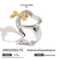 Détail des dimensions et caractéristiques de la bague cœur en acier inoxydable étanche - Cœur Nœud Or