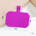 Purple fabric phone lanyard tether patch for universal case with 58mm x 45mm dimensions - Rose Red