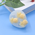 Three-hole tulip flower silicone mold for DIY cake fondant and chocolate baking - 3-Cavity Tulip Shape