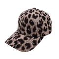 Klassische Baseballkappe mit Leopardenmuster und gebogenem Schirm im 45-Grad-Winkel - Verstellbar / Leopardenmuster