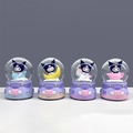 Set of four Kuromi crystal balls with cute purple bases for desktop decoration - 2497 Sweetheart Party