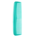 Draagbare turquoise plastic kam met dubbelzijdige fijne en grove tanden ontwerp - Groen