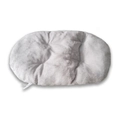 Washable light grey oval pet bed made of soft thick plush material for dogs and cats - Cotton Mat Style / 3XL (110*70cm) / Gray