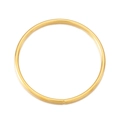 Accesorio de anillo redondo abierto de acero inoxidable dorado sobre fondo blanco - Color Dorado (KLJ5623-Z)