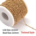 2x3mm Long Satellite Gold