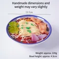 Modello realistico di ciotola di noodle piccanti con verdure e carne per ristoranti - Tagliolini con trippa