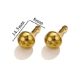 Ciondolo a zucca in acciaio inossidabile dorato per collane, accessorio DIY 14,5x8mm - Piccolo (14.5mmx8mm) / Oro
