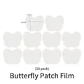 Lot de 10 feuilles de film papillon pour charms en résine DIY, taille 3,9 x 4,8 cm - Feuilles de Film Mince Papillon (Lot de 10)