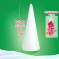 White EPS foam cone core for DIY Christmas tree crafts with 20cm height support - 20cm Foam Cone