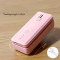 Pink portable mini bag sealer with Type-C charging and 3 adjustable heating modes - 6th Gen Magnetic-Pink