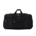 Grande borsa da viaggio nera impermeabile pieghevole con tasche e manici superiori - Grande / Stile con Tasca Singola / Nero