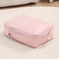 Pink medium travel storage bag in 35x26x10cm size made of durable waterproof polyester - Dusty Pink Expandable Medium