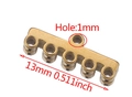 5-hole 13mm gold stainless steel multi-strand connector for DIY jewelry making - 5 Holes / Gold