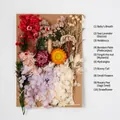Dried flower DIY material kit with ten colorful floral varieties for handmade resin crafts - Flower Pack A10