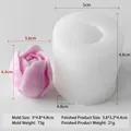 DIY rose flower silicone mold for chocolate fondant and scented wax candle making - Rose Style (H-0691)