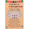 Coffret de bracelets mère-fille en perles avec cœurs pour la rentrée scolaire - Carte Maternelle