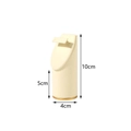 Beige velvet cylindrical jewelry display stand with dimensions 10cm height and 4cm base - Cylindrical Slanted Earring Stand / Beige