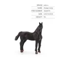 Realistic black Morgan horse miniature figurine standing 4.5cm tall for farm animal sets - Single Morgan Horse Model 5g