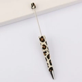 DIY beadable ballpoint pen with stylish leopard print pattern and metal screw rod - 48# Pattern (Classic Leopard)