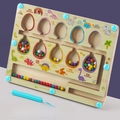 Wooden dinosaur magnetic color sorting maze for kids fine motor skills training - Dinosaur Maze (Wooden/Bilingual)