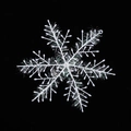 Iridescent laser snowflake ornament for Christmas wall and window holiday decoration - 18cm 3 Pieces Per Pack