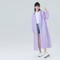 Impermeabile in EVA viola taro con cappuccio per adulti di altezza tra 150-188 cm - 12 Seta Ispessito / Viola Taro (100g)