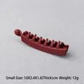 Elegant dark red matte banana hair clip for women with small size 10cm specification - Small / Burgundy