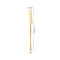 Golden 304 stainless steel butter knife with mirror finish, 16.5cm length variant - Gold (Butter Knife)
