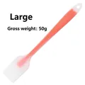 Large orange and translucent silicone oil brush for baking and barbecue weighing 50g - Semi-Transparent Large Oil Brush / Orange